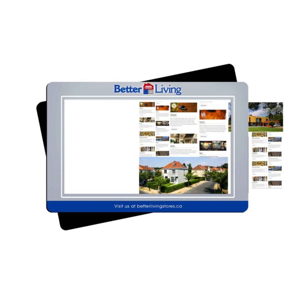 11x17x1/8" window counter mats with rubber backing