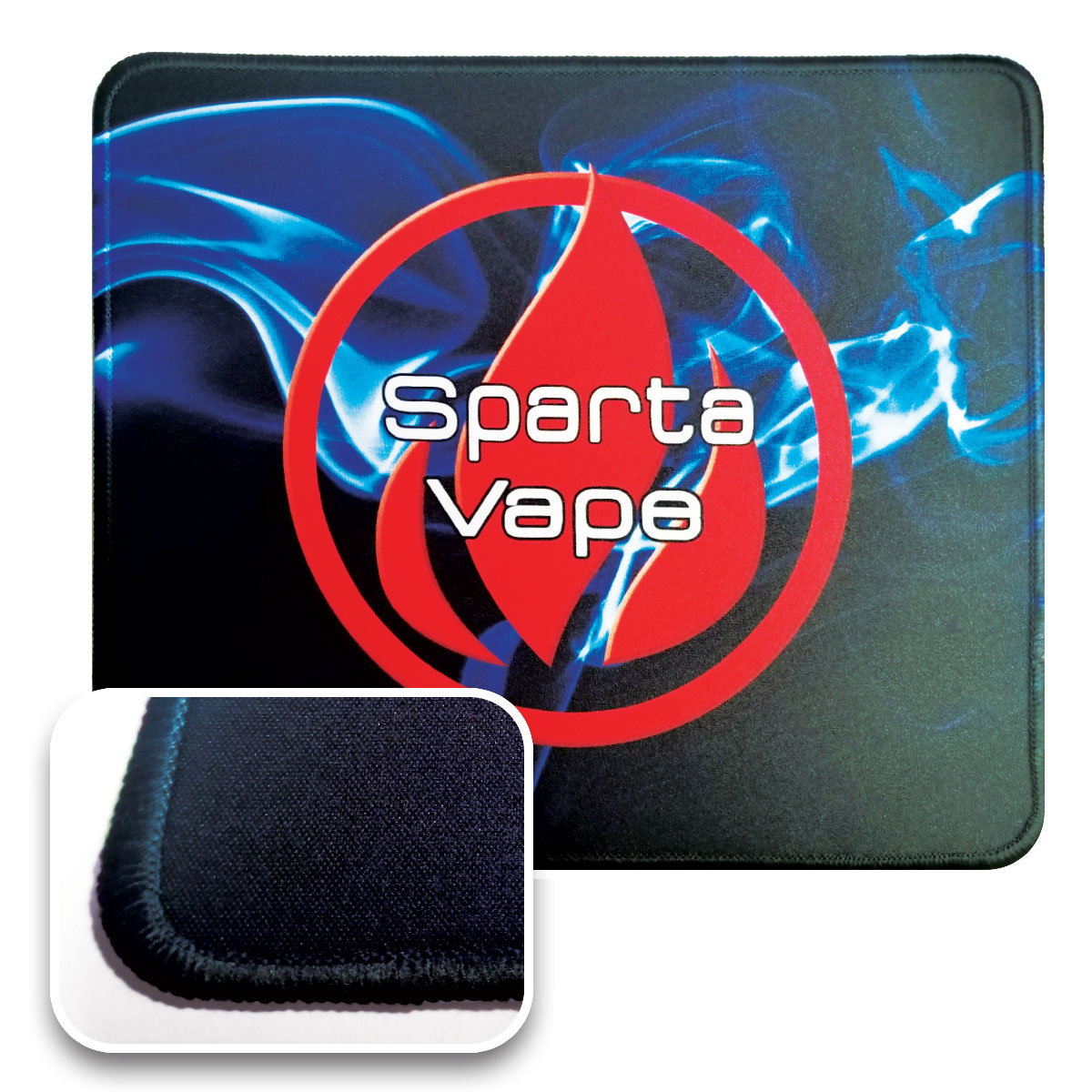 14x24x1/16" sewn edge custom vape mat