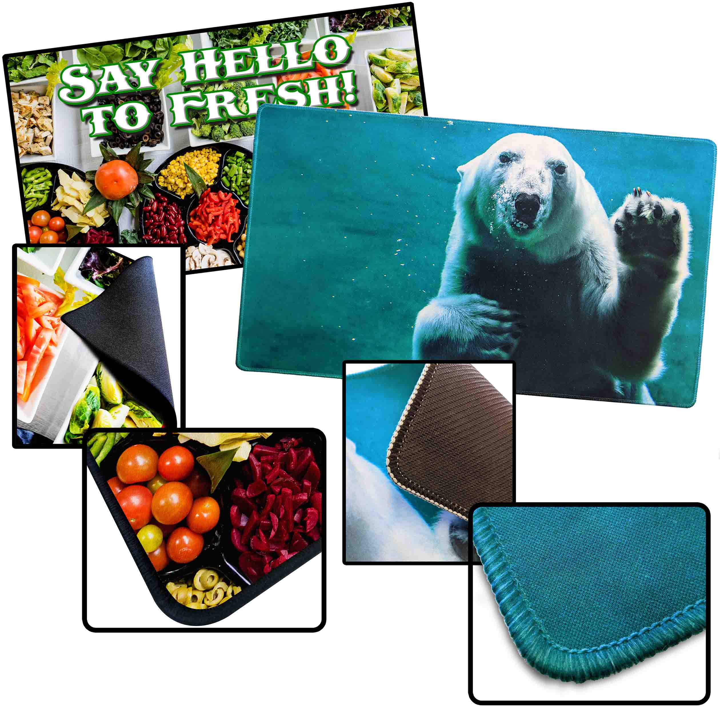 Stitched Edge Counter Mats