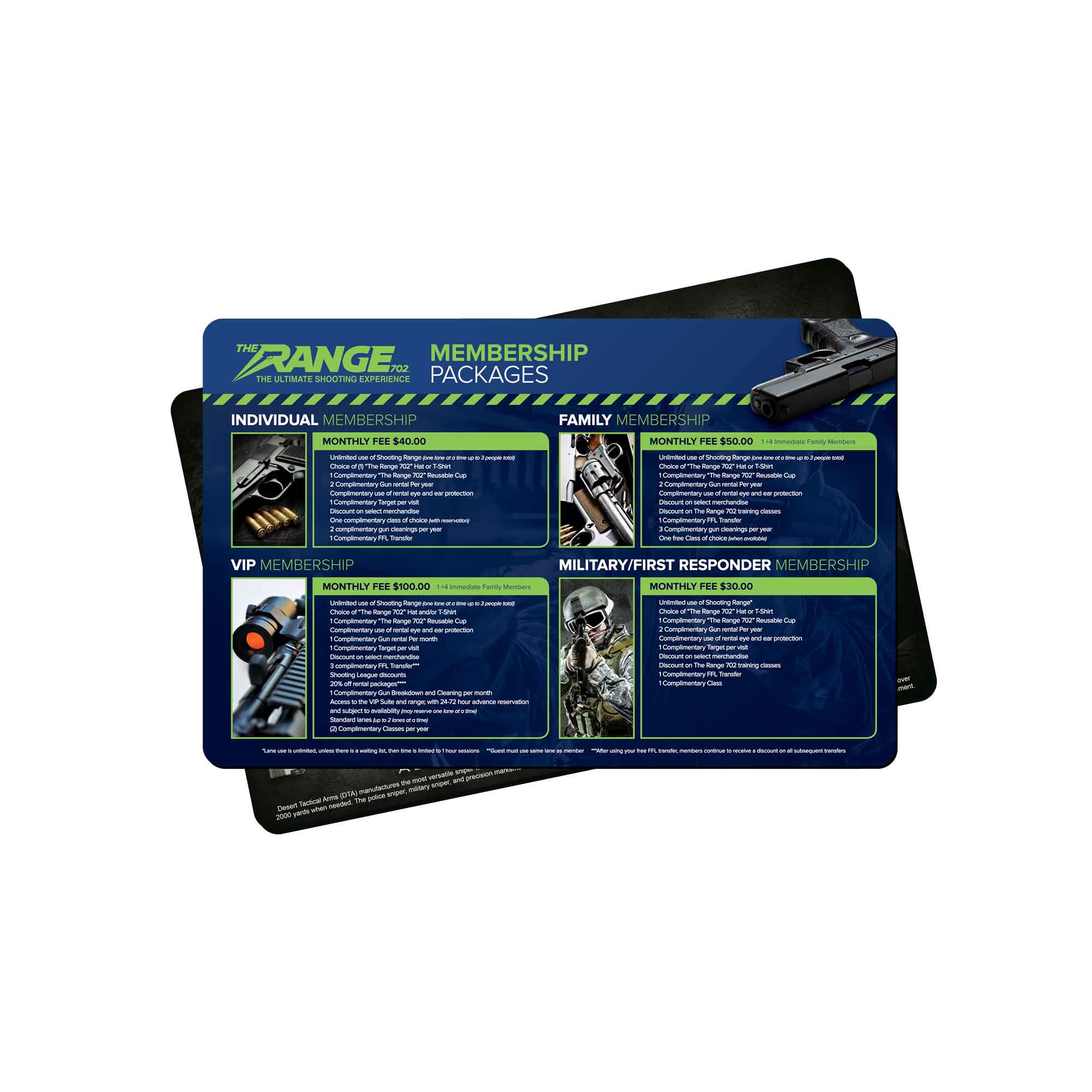 11x17x1/8" custom printed gun mats