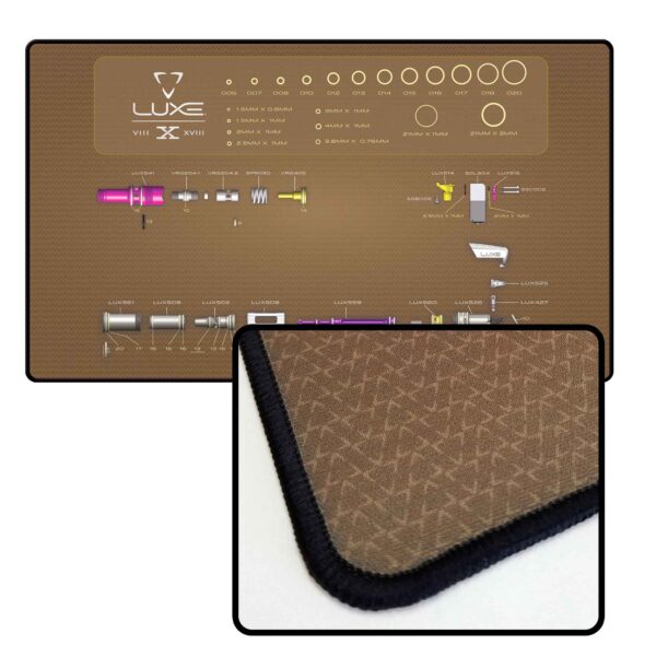 stitched edge custom bench mats 14x24x1/8" stitched edge custom bench mats 14x24x1/8"