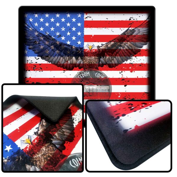 black stitched edge customized counter mats 18x16x1/8"