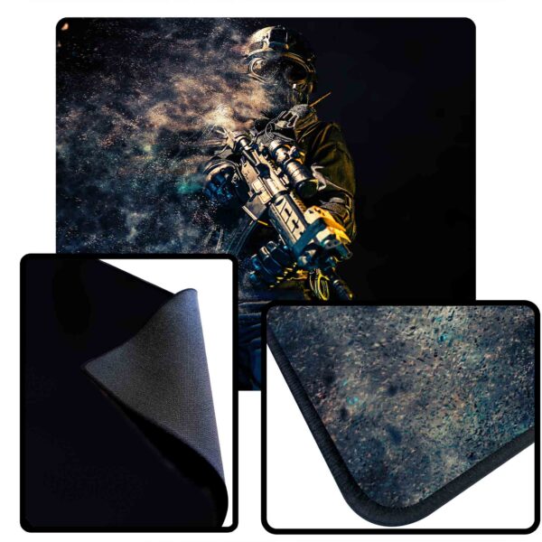 black stitched edge custom bench mats 18x16x1/8"