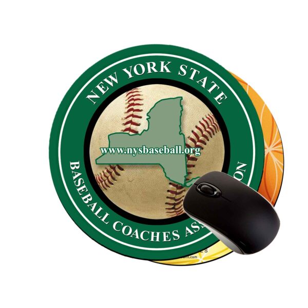 8" round customized plastic mouse pads peel n' place