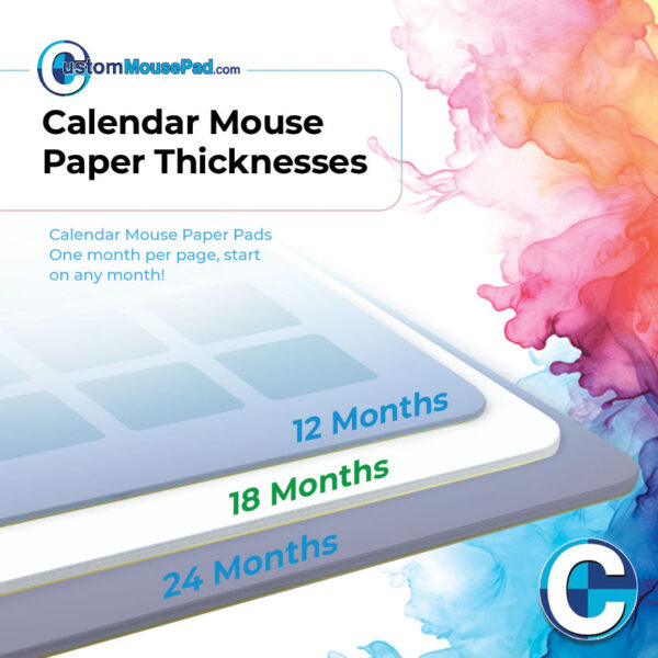 note paper mouse pads 18 month version thickness illustration